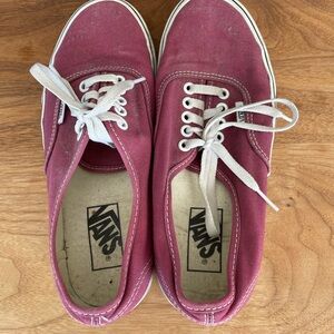 Vans lace up sneakers rose pink Sz 8